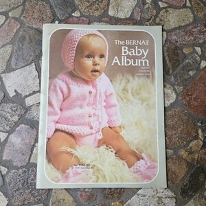 Vintage 1972 Bernat Baby Album Knitting/Crochet Pattern Booklette, No. 5135-187